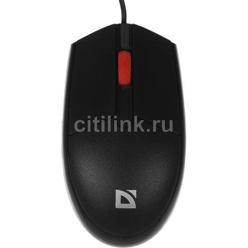 Мышь проводная Defender Delta MM-523, оптическая, USB, 1000dpi, черный [52523]