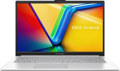 Ноутбук ASUS Vivobook Go E1504GA-BQ149 90NB0ZT1-M005Z0, 15.6", IPS, Intel N-series N200 1ГГц, 4-ядерный, 8ГБ DDR4, 256ГБ Flash,  Intel UHD Graphics, без операционной системы, серебристый