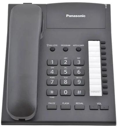 Проводной телефон Panasonic KX-TS2382RUB, черный