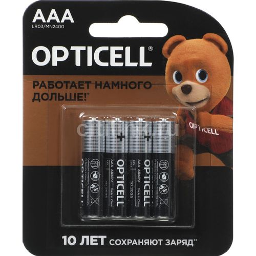 AAA Батарейка OPTICELL Basic LR03, 4 шт.