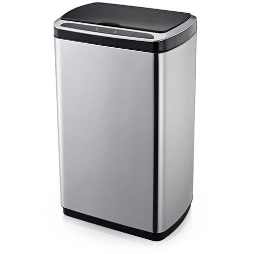 Ведро для мусора KITCHEN JOY Классик KJ-JAH5112-50L, 50л, нержавеющая сталь, прямоугольная, сенсорная крышка, серебристый