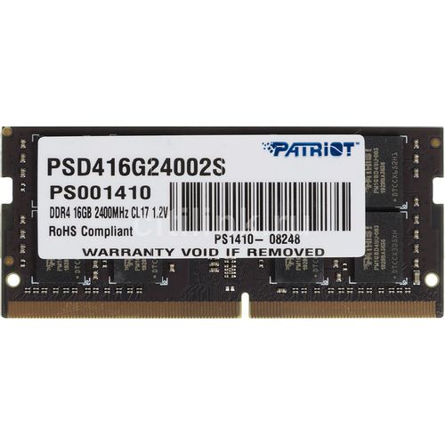 Оперативная память Patriot PSD416G24002S DDR4 - 1x 16ГБ 2400МГц
