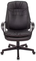 Кресло руководителя Бюрократ T-9950PL, экокожа, до 120кг, черный