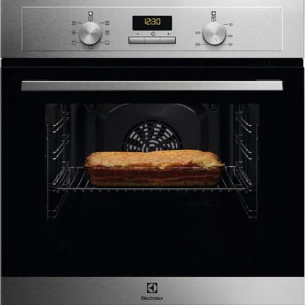 Духовой шкаф электрический Electrolux EOF3F00X,  72л,  дверца с 2 стеклами,  нержавеющая сталь