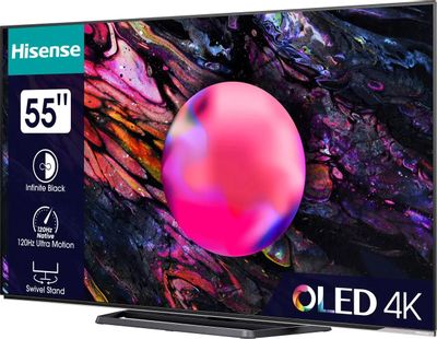 55" Телевизор Hisense 55A85K, OLED, 4K Ultra HD, черный, СМАРТ ТВ ...