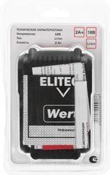 Батарея аккумуляторная Elitech 1820.127100, 18В, 2Ач, Li-Ion
