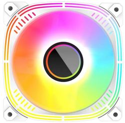 Вентилятор ALSEYE Luna-120-W-P 120мм, 4-pin, ARGB, белый