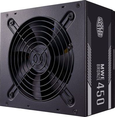 Блок питания Cooler Master MWE Bronze 450W V2,  450Вт,  120мм,  черный, retail [mpe-4501-acaab-eu]