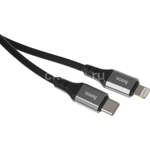 Кабель Hoco X86 iP Spear PD, Lightning (m) - USB Type-C (m), 1м, черный