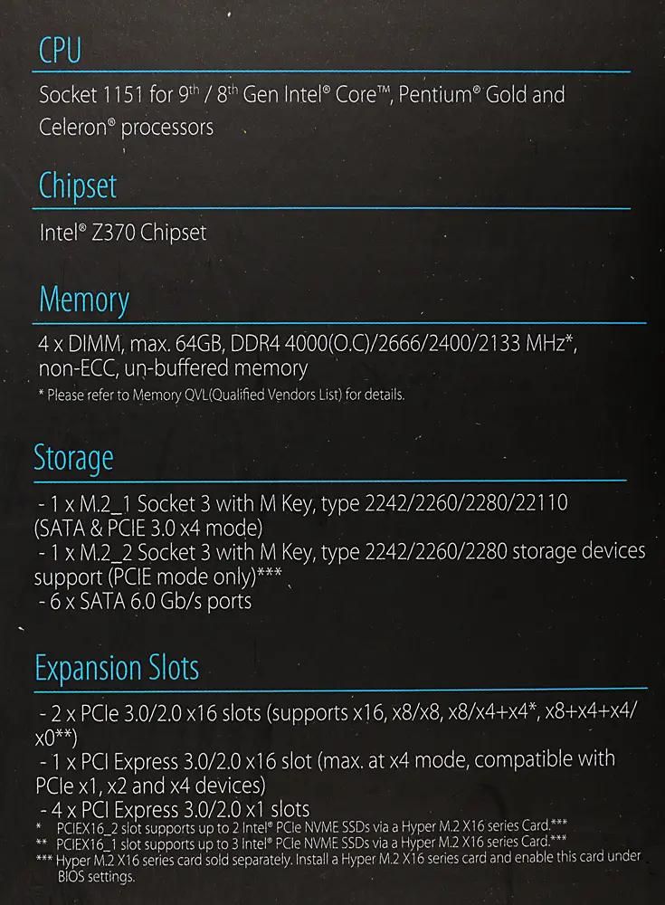 Intel discount z370 express