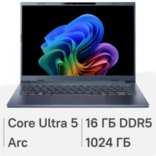 Изображение товара Ноутбук Acer Swift Go 14 AI с OLED экраном и Intel Core Ultra 5