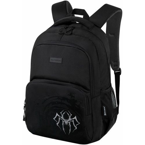 Рюкзак BRAUBERG Content Gray Spider, 36.5х45.2х8 см, 0.65кг, черный [273847]
