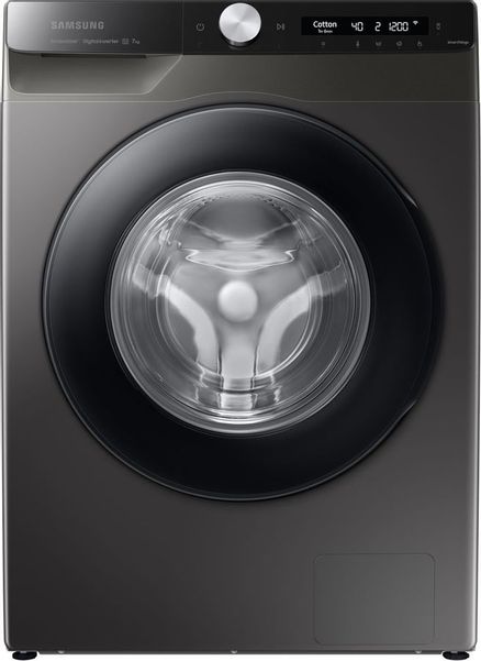 Стиральная машина Samsung WW80AG6S28AX/LD, с фронтальной загрузкой, с паром, 8кг, 1200об/мин, инверторная,  с английской панелью управления