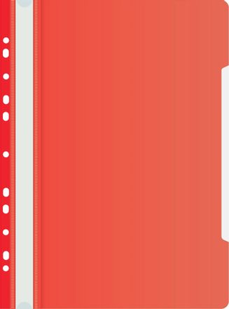 Папка-скоросшиватель Бюрократ PS-P20RED, A4, пластик, красный