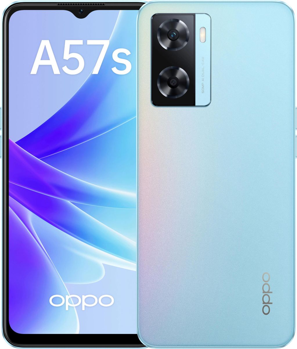 Смартфон OPPO A57s 4/128Gb, CPH2385, голубой – купить в Ситилинк | 1872771