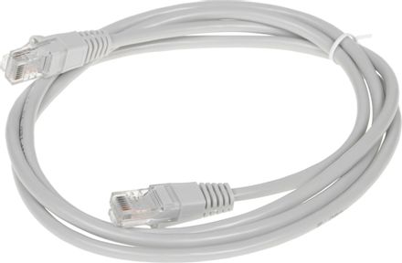 Патч-корд Buro UTP-5E-1.5M-G литой (molded), UTP, кат.5E, 1.5м, 4 пары, 26AWG,  алюминий омедненный,  многожильный,  серый