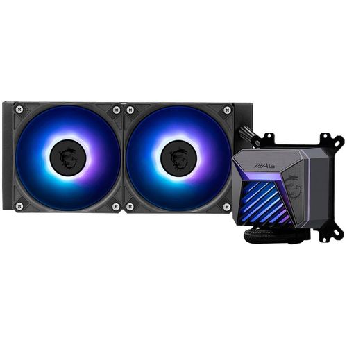 Система водяного охлаждения MSI Mag Coreliquid A15 240, 3-pin, RGB, 120мм, черный, retail [306-7zwaa11-l80]