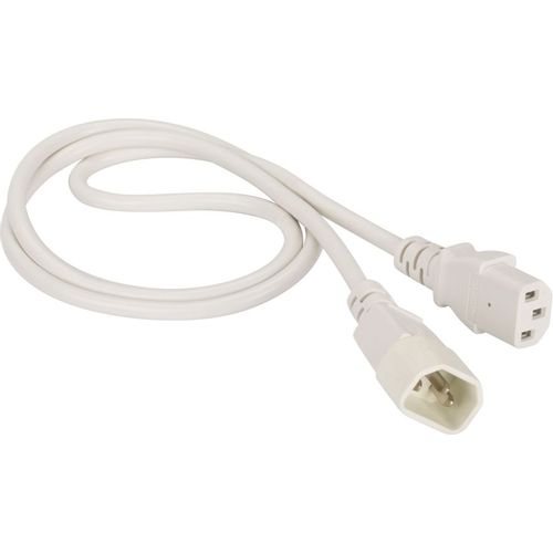 Шнур питания Lanmaster (LAN-PP13/14-3.0-WH) C13-С14 проводник.:3x0.75мм2 3м 220В 10А белый