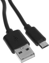Изображение товара Кабель BORASCO micro USB - USB 3м 2A черный для зарядки и передачи данных