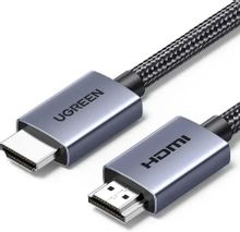 Изображение товара Кабель HDMI UGREEN HD153 2м версия 2.0 с ферритовым фильтром серый