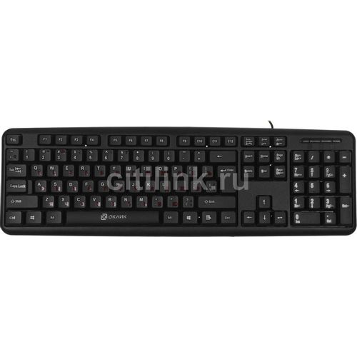 Клавиатура Oklick 90MV2, проводная, USB, мембранная, черный [1185967]