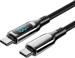 Кабель VENTION TAYBAV, USB Type-C (m) - USB Type-C (m), 1.2м, черный