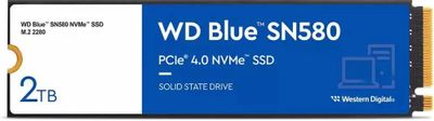 SSD накопитель WD Blue SN580 WDS200T3B0E 2ТБ, M.2 2280, PCIe 4.0 x4,  NVMe,  M.2