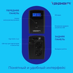ИБП Ippon Back Power Pro II Euro 650