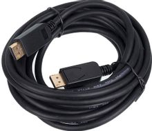 Изображение товара Кабель Display Port 1.2v GOLD, длина 5м, черный