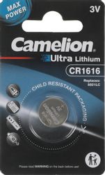 Изображение товара CR1616 Батарейка CAMELION Lithium CR1616-BP1,  1 шт.