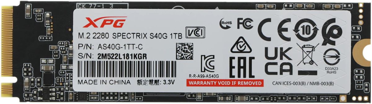 Adata xpg spectrix s40g 1tb shop