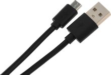 Изображение товара Кабель KINGPRICE KP-microUSB-2.4A-2m длиной 2м и силой тока 2.4A черный