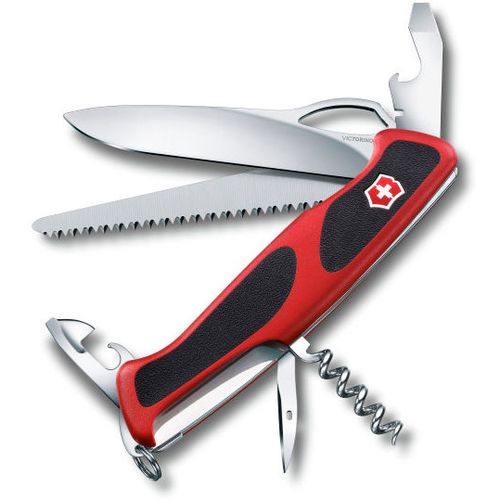 Складной нож Victorinox RangerGrip 79, функций: 12, 130мм, красный / черный, коробка картонная [0.9563.mc]