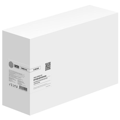 Картридж Cactus CS-WC4260, 106R01410, черный / CS-WC4260