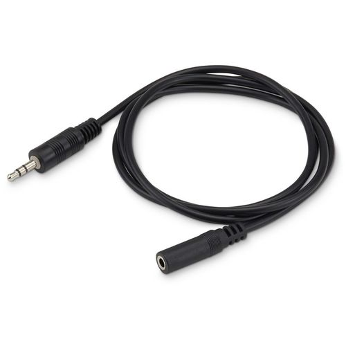 Кабель-удлинитель аудио Buro BAAC003-1, Jack 3.5 (m) — Jack 3.5 (f), 1м, черный