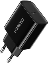 Изображение товара Сетевое зарядное устройство UGREEN CD137,  USB-C, 20Вт, 3A, черный [10191]