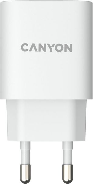 Сетевое зарядное устройство Canyon CNE-CHA18W,  USB-A,  18Вт,  3A,  белый