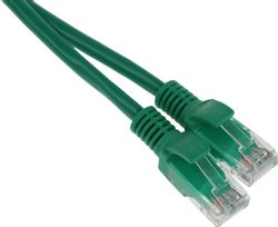 Патч-корд CABLEXPERT PP12-0.5M/G литой (molded), UTP, кат.5E, 0.5м, зеленый