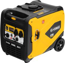 Изображение товара Бензиновый генератор DENZEL GS-4500iSE 4.5 кВт с колёсами и электростартером