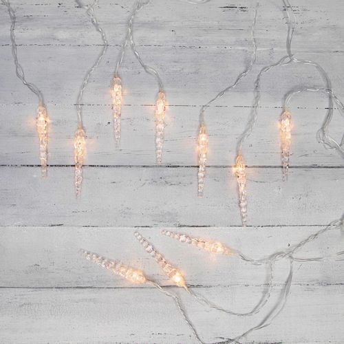 Гирлянда нить NEON-NIGHT Home Сосульки, светодиодная, ламп 10шт, 1.5м х 0.25м [303-067]