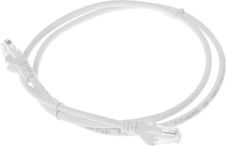 Патч-корд LanMaster вилка RJ-45,  вилка RJ-45,  кат.5E,  LSZH,  1м,  белый [lan-pc45/u5e-1.0-wh]