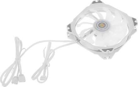 Вентилятор ALSEYE M120-PWA 120мм, 4-pin, 1700об/мин, 19.4 - 33.8 дБ, RGB, белый, Ret