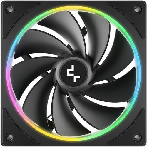 Вентилятор DeepCool FL12R SE Reverse, 120мм, 4-pin, 1500об/мин, 25.79 дБ, ARGB, черный, Ret [r-fl12rse-bkapn1-g]