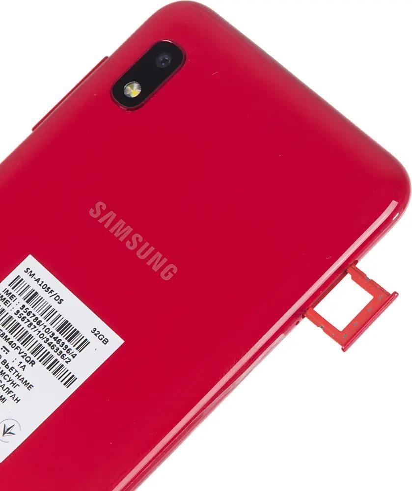 Обзор товара смартфон Samsung Galaxy A10 32Gb, SM-A105F, красный (1139318)  в интернет-магазине СИТИЛИНК