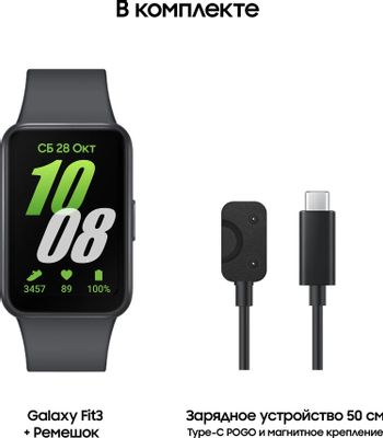 Samsung Galaxy Fit3 SM R390NZAACIS Gray