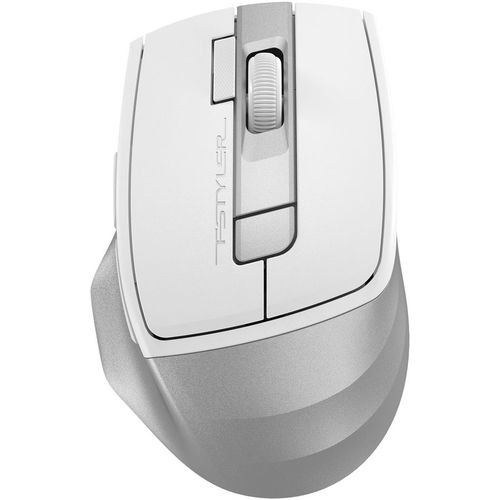 Мышь беспроводная A4TECH Fstyler FG45CS Air2, радио, оптическая, USB, 2000dpi, белый и серебристый [fg45cs air2 usb (silver white)]