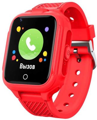 Смарт-часы GEOZON G-Kids 4G Plus, 44мм, 1.4", красный / красный [g ...