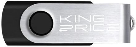 Флешка USB KINGPRICE KPFD2 16ГБ, USB2.0, черный [kpfd2a016abk]