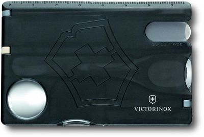 Швейцарская карта Victorinox Swiss Card Nailcare, черный полупрозрачный ...
