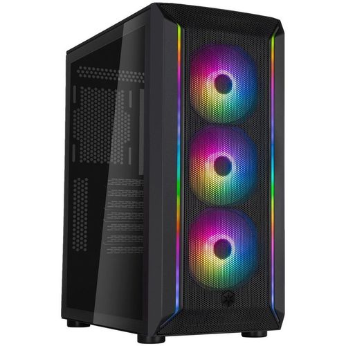 Корпус ATX SILVERSTONE Fara SST-FA511Z-BG, Midi-Tower, без БП, черный [g41fa511zbg0020]